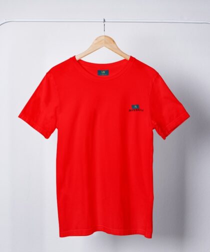 AYEBEIU Red Cotton T-shirt